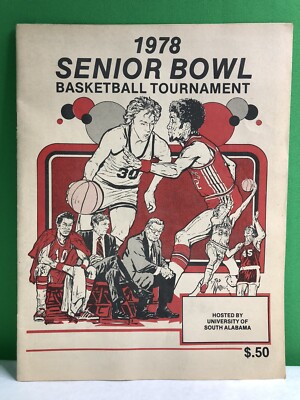 1978 University South Alabama Senior Bowl Basketball Tournament Schedule Teams 