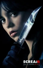 Scream movie poster print  2023 - JENNA ORTEGA  -  11 x 17 inches
