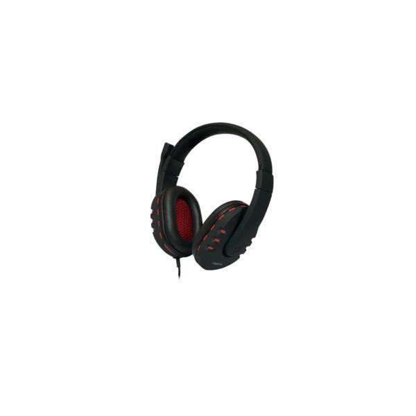 HS0033  LogiLink Headset Stereo with microphone USB black/red HS0033  4052792029