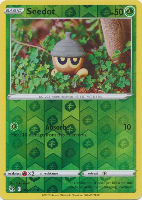 PO-05 Reverse Holo Seedot 011/196 Common Lost Origin | eBay