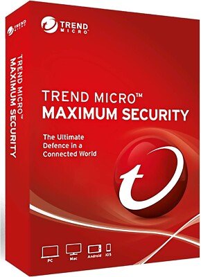 Trend Micro Maximum Security 2025 1 Gerät 1 Jahr Lizenz - 5 Minuten E-Mail Key