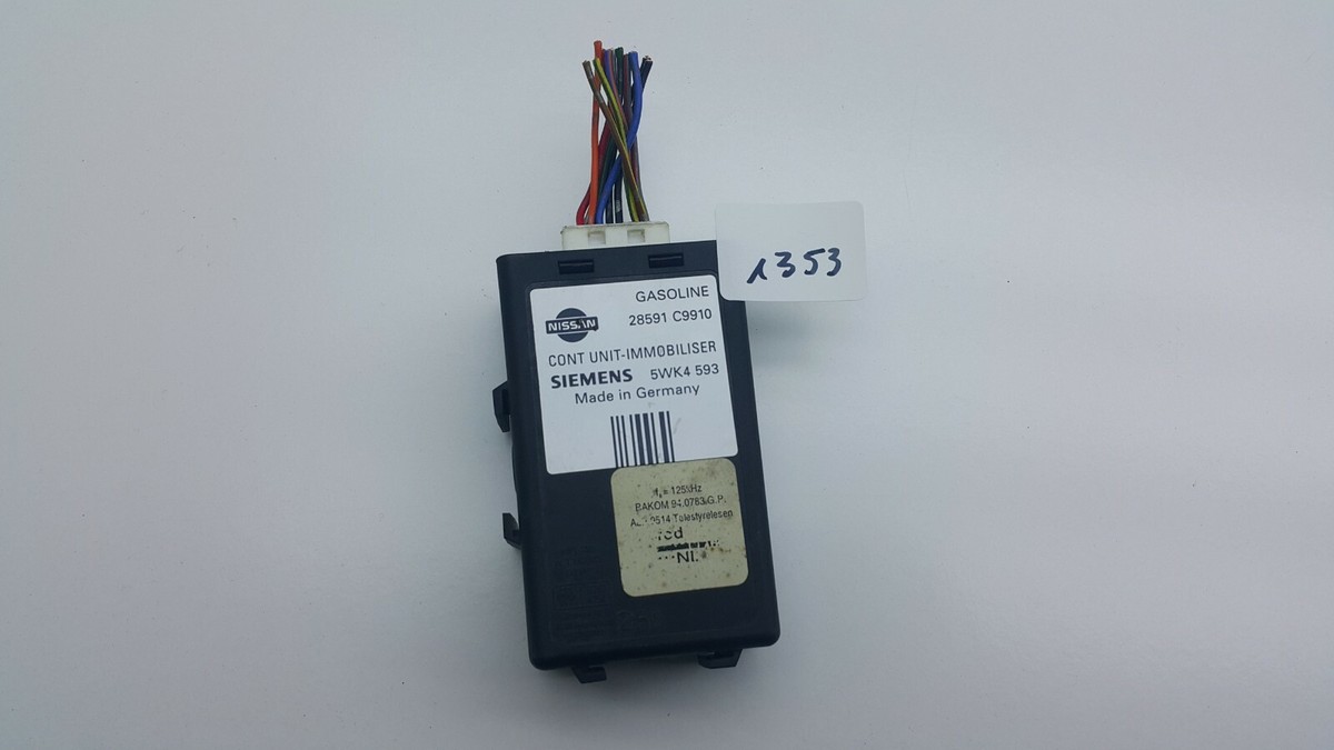 NISSAN ALMERA CONTROL MODULE IMMOBILISER 28591C9910 5WK4593 | eBay