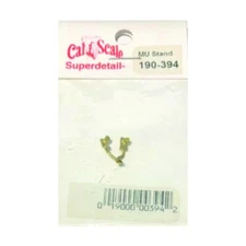 Cal Scale # 394   MU Stands pkg(2)  With Battery Connectors HO