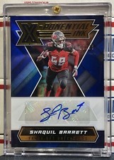 2020 PANINI XR SHAQUIL BARRETT, #XP-SB, AUTO, X-PONENTIAL INK, BLUE SERIAL#09/25