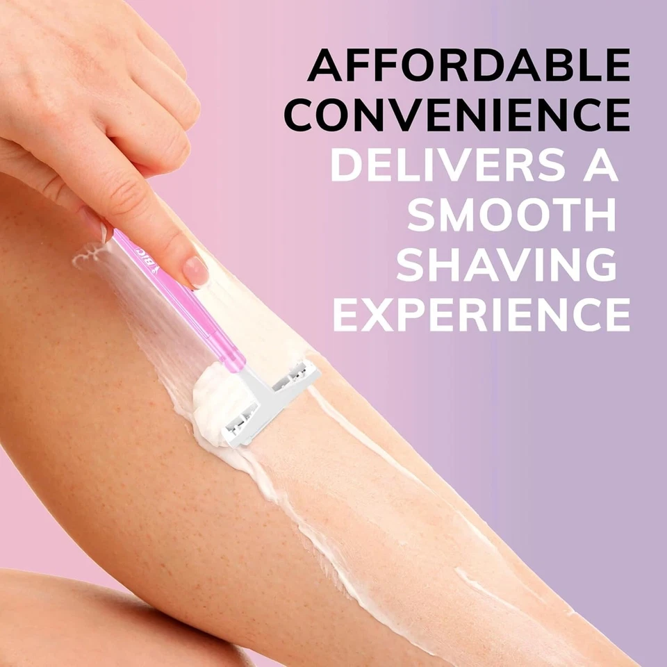 Maquinillas de afeitar desechables BIC Silky Touch de doble hoja para mujer - 40 unidades (4 paquetes de 10) Foto 2 de 4