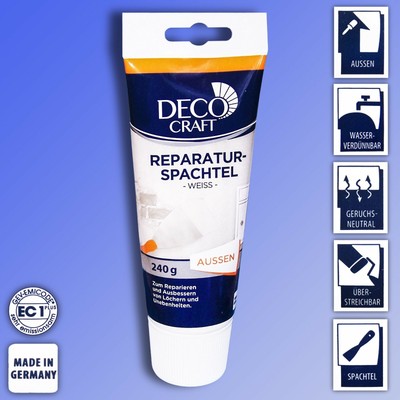 240g Reparaturspachtel Aussen 1k Acryl Spachtel Masse Beton Zement Putz Styropor Ebay