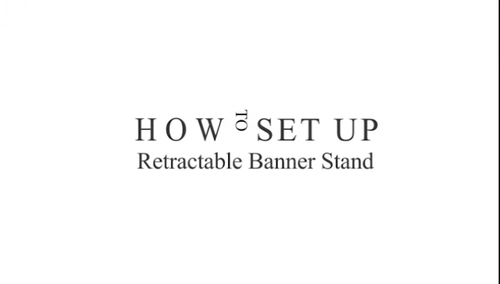 2er Pack, 24"x72", Einziehbar Roll Up Messe Display Banner Ständer Verstellbar - Video 1 von 1