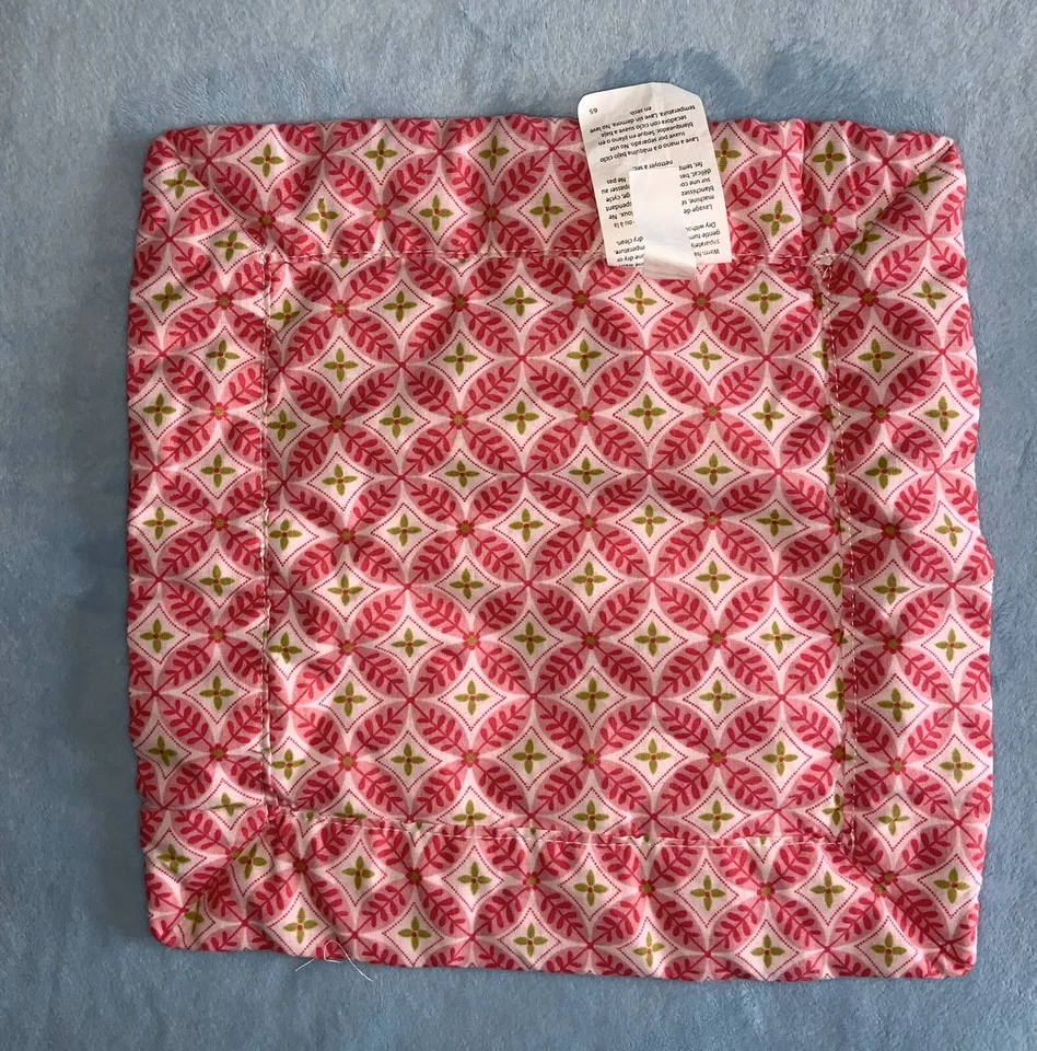 Manta de seguridad para bebé Lolli Living pequeña rosa peluda Blankie Lovey Foto 2 de 2