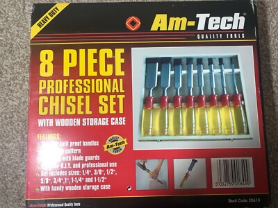 Am-Tech 8 piece professional Chisel Set