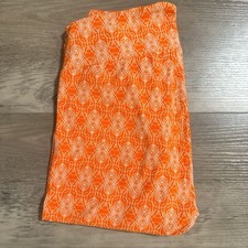 LuLaRoe Orange and White Leggings