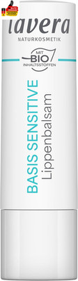 Lavera Basis Sensitive Lippenbalsam - Für Sensible Lippen - Spendet Feuchtigkeit