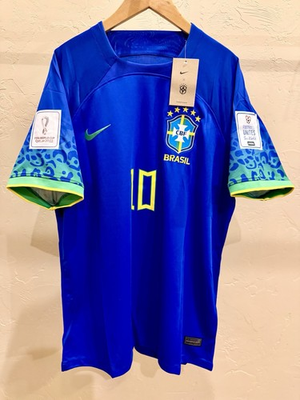 #ad Neymar Jr. Brazil World Cup Qatar 2022 Away Blue Kit $67.99