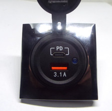 C and  PD  Caravan Motorhome Camper Berker frame 12v double USB socket choice