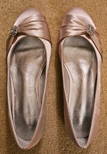 Wedding Shoes - Champagne Flats Size 9; worn once 