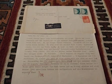 Nell Walden Letter & Envelope to Dr. Hans Kleinschmidt 1973/Signed Nell