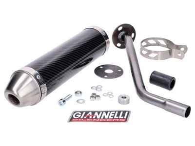 muffler Giannelli carbon for Beta RR 50 Enduro, Motard 12-16, Enduro 50 Factory 