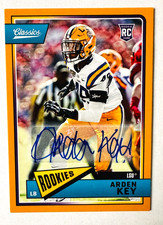 2018 Panini Classics Arden Key AUTO RC YELLOW #/49 LSU COLOR MATCH Rookie!