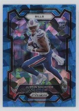 2023 Panini Prizm Rookies Blue Ice Prizm 42/99 Justin Shorter #310 0qx8