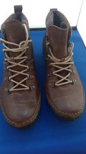 Camel Active Bormio Brown Antique Goat Leather Boots Size 7 New
