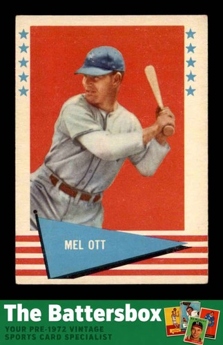 Mel Ott #68 1961 Fleer card