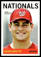 2013 Topps Heritage Minor League Lucas Giolito Rookie Washington Nationals #101