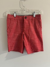 Boys Flat Front Chino Shorts - Cat  Jack  Warm Red - Casual Chino Shorts Size 8