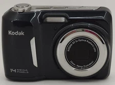 Kodak EasyShare C183 14.0 MP 3x Optical Digital Camera Black w/Case  USED Tested
