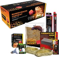 EXO TERRA BEARDED DRAGON VIVARIUM ACCESSORY KIT ALL IN ONE HABITAT SETUP
