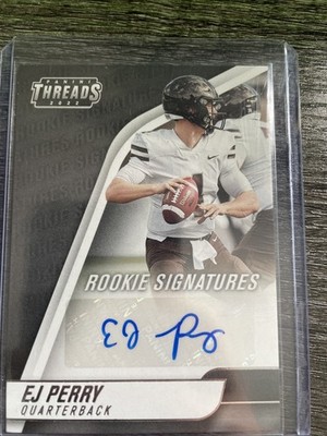2022 Panini Chronicles Threads Draft Picks EJ Perry Rookie Signatures