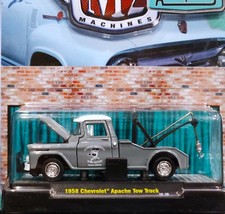 Camiones M2 Machines 58 1958 Chevrolet Chevy Apache remolque automático R21 12-10 gris