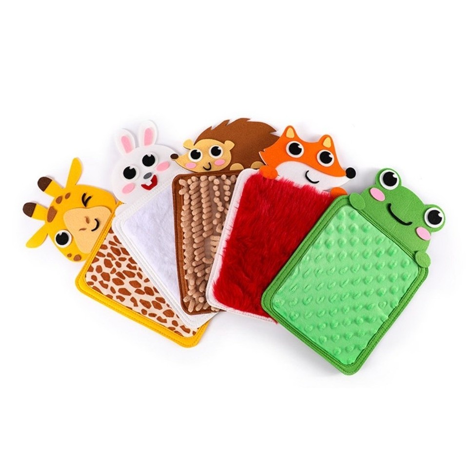 8pcs Touchable Animal Textures Training Touch Pad 2-3 Years | eBay ...