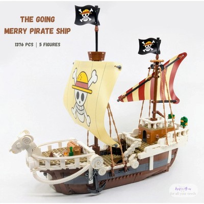 Bausteine One Piece - The Going Merry Piratenschiff | 1376 Teile (75639) ABS Bausatz