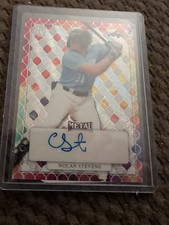 2022 Leaf PG Natl Show Metal Auto Nolan Stevens Pre Prod Proof 1/1 Wave Burst