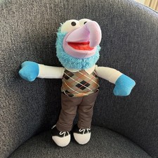 Disney Muppets Gonzo Plush Just Play Argyle Sweater Vest Stuffed Animal Toy 13"