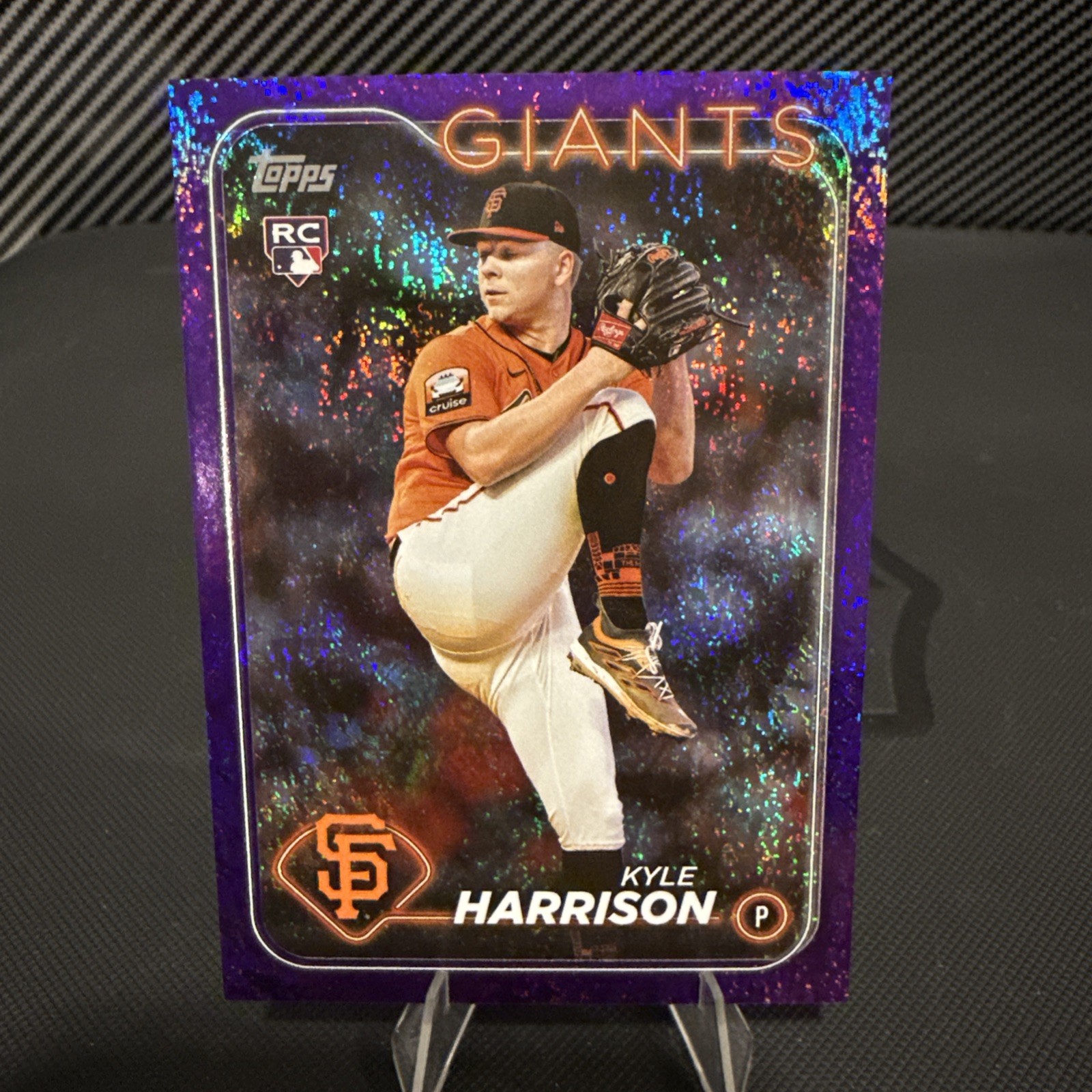 2024 Topps Series 2 - Kyle Harrison #667 Purple Foil /799 (RC)