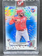 2023 Topps Pristine MICHAEL STEFANIC BLUE PRISTINE REFRACTOR ENCASED 39/75 RC 76