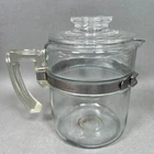 Vintage Pyrex Percolator 7824B 4Cup Coffee Pot Stovetop Glass No inner parts