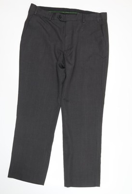 Schwarze Anzughose Herren UK Größe 38 F&F Regular Fit