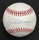 JOE DIMAGGIO Signed Official Baseball-HALL OF FAME-NEW YOR YANKEES-PSA letter