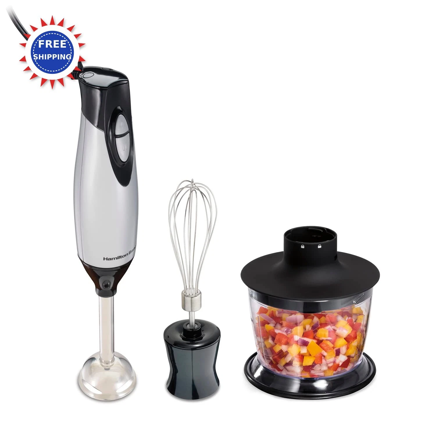 Hamilton Beach 4-in-1 Electric Immersion Hand Blender 225W 3 Piece Handheld
Opens in a new window or