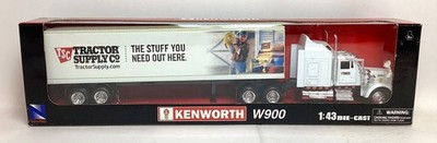 NIB NewRay KENWORTH W900 1/43 Scale Diecast Tractor Supply Tractor-Trailer