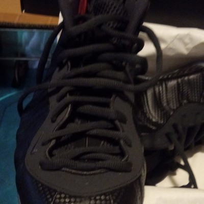 Nike Air Foamposite Men s Black Lace-Up Athletic Sneakers Style 2902002 D