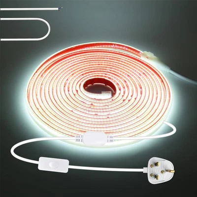 220V Neon COB LED Strip Selfadhesive Tape Lights Flexible Lights Waterproof IP67