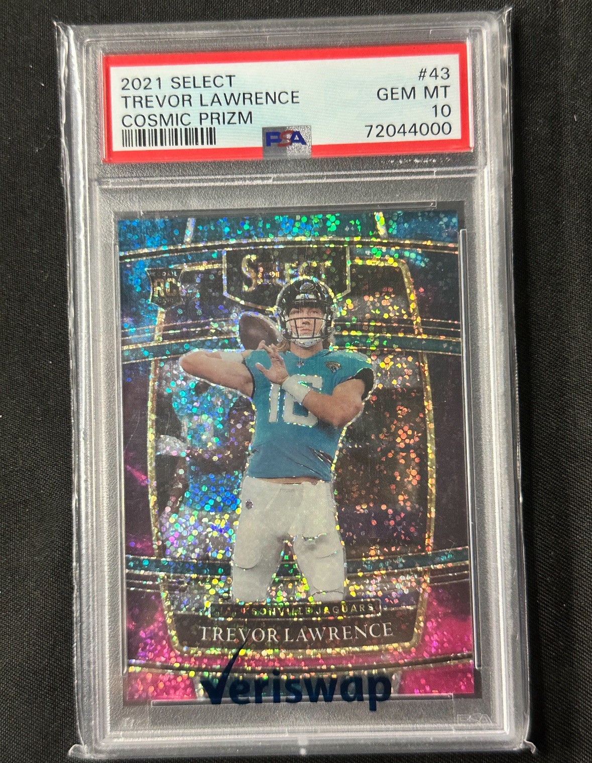 2021 Select Trevor Lawrence Cosmic Prizm RC SSP PSA 10 Concourse Rookie