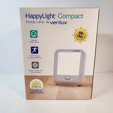 Verilux HappyLight VT10 Compact 10000 Lux SAD Therapy Lamp Tested