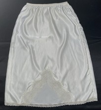Vintage Women's Pembrooke Ivory Half Slip XS