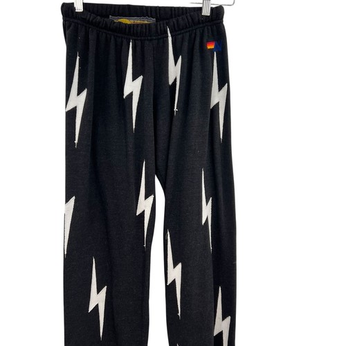 Aviator Nation Bolt Stitch Repeat Sweatpants Joggers Black Size Small - Picture 4 of 10