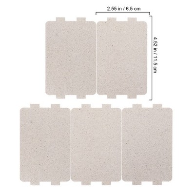 Reusable Silver Mica Sheets for Microwave Oven 5Pcs Waveguide Insulation Plates