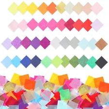 6300 Pcs 1 Inch Tissue Paper Squares, Tissue Papers for Crafts, 42 Colors Art...