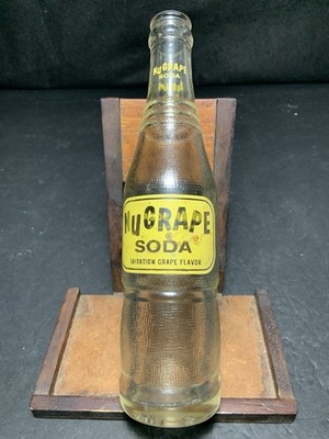 July 1960 NUGRAPE 8oz Soda Pop Bottle Ocala/Gainesville FL Lauren Glass Works